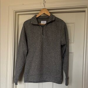 Gray Quarter-Zip Sweater